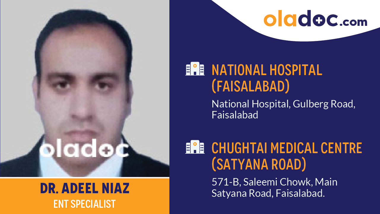 Practice locations of Dr.Adeel Niaz